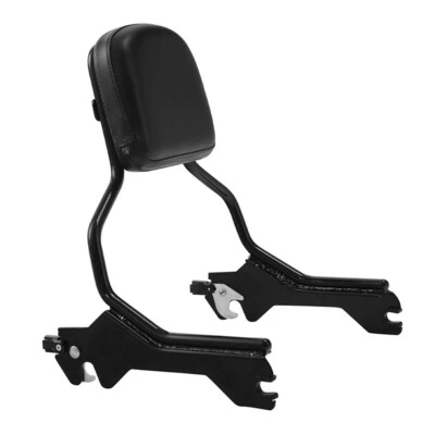 Black Sissy Bar Backrest & Docking Hardware Kit Fit For Harley Softail 2018-2023 - Image 1 of 4