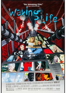 2001 Waking Life Original Us Movie Film Poster, 27x40 D/S, Rare, Good Condition
