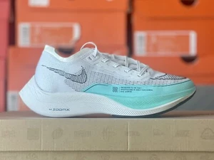 DS NIKE ZOOMX VAPORFLY NEXT% 2021 MUJER TALLA 6.5 BLANCO AURORA VERDE CU4123-101 - Imagen 1 de 11