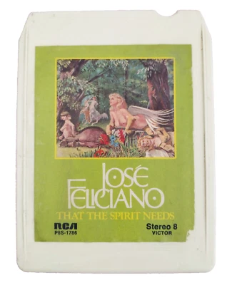 Jose Feliciano That the Spirit Needs 8 Track Tape Latin Bolero RCA 1971 Vintage - Image 1 of 3