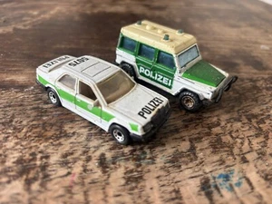 Modelo de fundición a presión de coche de policía policía Merceces-Benz 300E vintage Matchbox - sin caja - Imagen 1 de 15