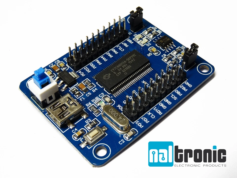 CY7C68013A EZ-USB FX2LP USB Microcontroller Peripheral Controller Logic Analyzer - Bild 1 von 3