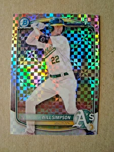 2025 Bowman Chrome Prospects Atomic Refractor #BCP-35 Will Simpson Rookie - Bild 1 von 2