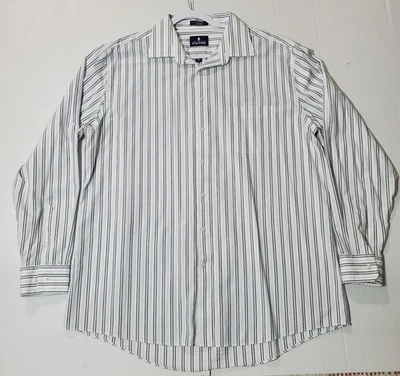 Camisa de vestir Stafford calce regular manga larga abotonada talla 17 1/2 36-37 Foto 1 de 4