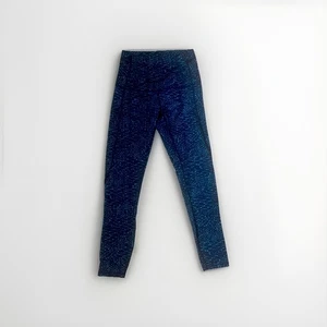Lululemon Damenhose 6 blau Tarnmuster Netzeinsatz hoher Bund Leggings Yoga sportlich - Bild 1 von 5