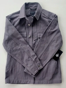 Seltene March and Mill Co. graue Baumwolle Denim Hemd Jacke Größe Small - NEU - Bild 1 von 4