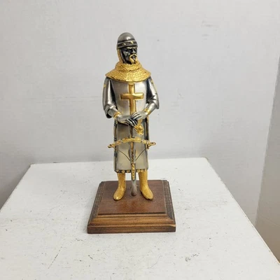 Giuseppe Vasari Signed Silver Bronze Statuette Crossbow Warrior Knight - Image 1 of 4