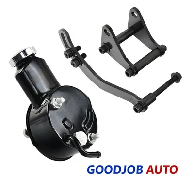 Small Big Block Chevy Saginaw Power Steering Pump w/ Bracket SBC BBC 350 327 427 - Image 1 of 4