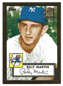 2002 Topps 1952 reimpresiones #06 Billy Martin New York Yankees BV$4 inserto #6 - Imagen 1 de 1