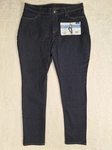Lee Riders Womens Large 12/14 Pull On Legging Jegging Jeans 34x29 Dark Rinse NWT - Picture 1 of 12