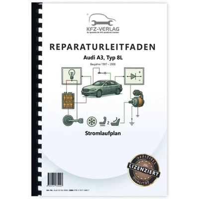 Audi A3 Typ 8L 1997-2000 Schaltplan Stromlaufplan Verkabelung Elektrik Pläne - Bild 1 von 4