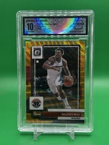 BRADLEY BEAL 2022-23 DONRUSS OPTIC GOLD WAVE PRIZM /10 #163 AC 10 Gem mint - Picture 1 of 2