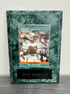 Dan Marino NFL Pro Set Football Card Plaque - Miami Dolphins - Vintage Display - Picture 1 of 5
