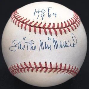 Stan The Man Musial HOF 1969 Signed Official National League Baseball PSA Holo - Picture 1 of 4