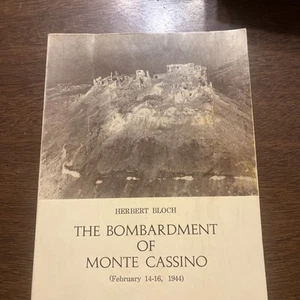 Vintage Paperback Book 1976 Bombardment of Monte Cassino by Herbert Bloch - Bild 1 von 9
