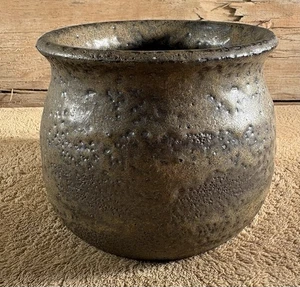 "Cuenco esmaltado de cerámica artística de estudio de gres artesanal vintage **Firmado** 5""" - Imagen 1 de 7