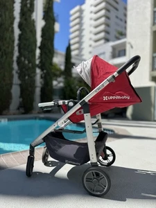 UPPAbaby Cruz Red stroller With Mosquito And Rain Cover - Picture 1 of 24