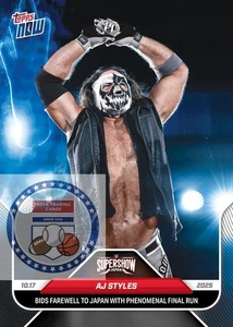 **PRE SALE** AJ Styles - 2025 WWE Topps NOW® - Card 110 - Picture 1 of 1
