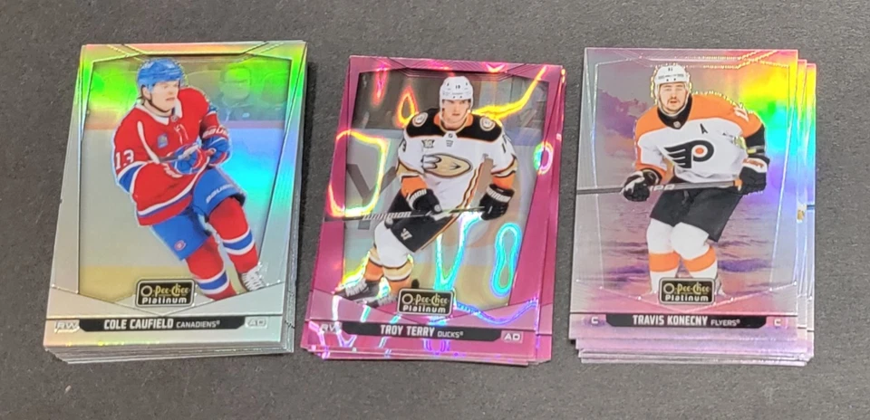 2024-25 O-Pee-Chee Platinum Rainbow Sunset Pink Magma - You Pick - Image 1 of 1