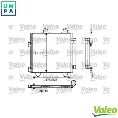 CONDENSER AIR CONDITIONING 818014 FOR PEUGEOT TOYOTA CITROEN CFB /CFA 1.0L 3cyl - Image 1 of 4