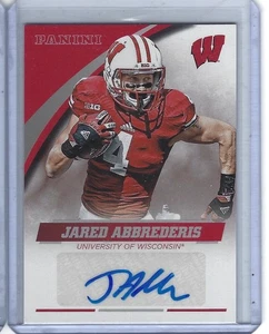 2015 Panini Collegiate Wisconsin Team Collection Jared Abbrederis Autograph Auto - Picture 1 of 1