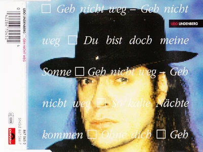 UDO LINDENBERG geh nicht weg  Single CD 3 Songs 1991 - Bild 1 von 2