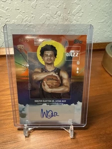 2025-26 Topps Flagship Walter Clayton Jr. Rookie RC Auto Orange 4/25 - Picture 1 of 2