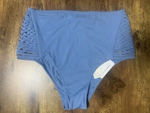 Parte inferior de bikini Anthropologie Clube Bosse azul talla mediana venta al por menor $195 - Imagen 1 de 4