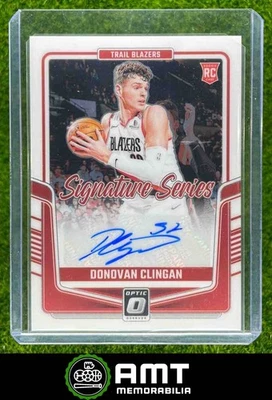 2024-25 Panini Donruss Optic Donovan Clingan Auto Series Trail Blazers RC - Image 1 of 3