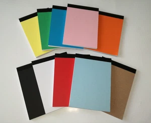 4 NOTEBOOK A5 PLAIN OR RULED WHITE PAPER MEMO NOTEPAD 50 SHEETS PER PAD - Picture 1 of 5