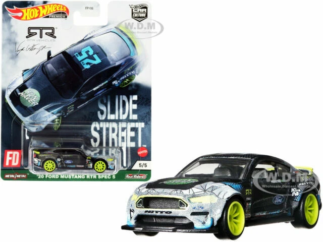 Hot Wheels Car Culture Slide Street `20 Ford Mustang RTR Spec 5 1:64 Auto Model (GRJ80)