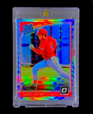 Shohei Ohtani Rookie Refractor Holo Plata Cromo Prizm No Automático 2018 - Dodgers Foto 1 de 4