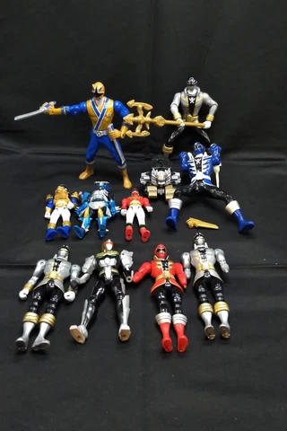 Lot of 11 Power Rangers Space Mega Force Action Figures 2014-2016 by Bandai Cover