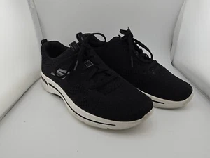 Skechers Women’s Go Walk Ultra Go Arch Fit Shoes Size US 8.5 Black - Pre-Owned - Picture 1 of 8