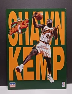 Seattle Sonics, Shawn Kemp, carpeta vintage, escuela o trabajo, 1997, NBA - Imagen 1 de 4