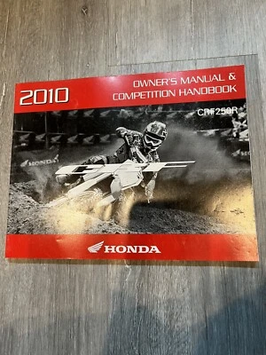 GENUINE OEM HONDA OWNERS MANUAL COMPETITION HANDBOOK 2010 CRF250R - Image 1 of 2