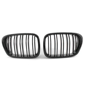 Gloss Black Double slat Front Kidney Grilles Grill For BMW E39 525 528 99-03 - Bild 1 von 6