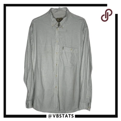 Camisa Beretta Para Hombre A Cuadros Manga Larga Con Botones Verde Blanco Talla Grande Foto 1 de 4