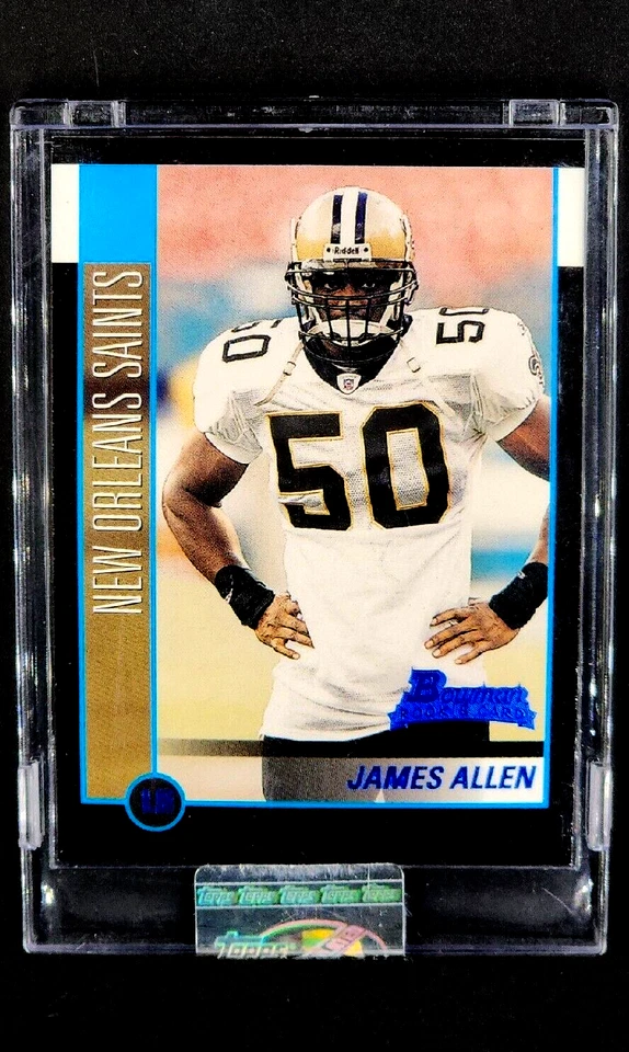 2002 Bowman Uncirculated #261 James Allen RC Rookie Saints Encased Card - Image 1 of 4