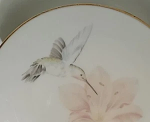 Portagioie/Polvere in porcellana Colibrì Giappone - Foto 1 di 5