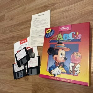 Disney Software Mickey's ABC's A Day at the Fair IBM 5,25" gioco per computer - Foto 1 di 7