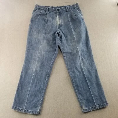 Jeans masculino Dockers tamanho 36x30 azul lavagem média boa qualidade - Imagem 1 de 4