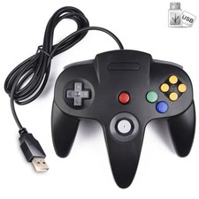 USB N64 Controller Joystick Nintendo 64 Gamepad for PC Mac Laptop Computer Games