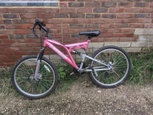 Pink Dunlop Women's Mountain Bike Full Suspension - Used - Picture 1 of 1