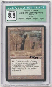 Graded Signed Alchor's Tomb CGC 8.5 w/2x9 Legends Artist Jesper Myrfors MTG Rare - Picture 1 of 2