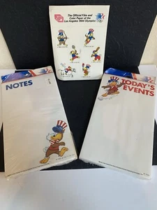 Vtg 1984 Lós Angeles Olympics Note Pads & Stickers Sam the Eagle Stationery NEW - Picture 1 of 8