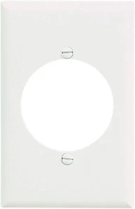 Cooper weiß mittelgroß 1G unzerbrechlich 30/50A Leistung 2,15" Steckdose Wandplatte PJ724W - Bild 1 von 1