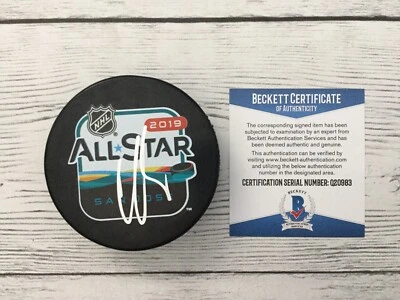 Claude Giroux Signed Autographed 2019 NHL All Star Hockey Puck Beckett BAS COA a - Image 1 of 3