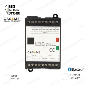 CENTRALINA DIMMER SMART CASAMBI 4 CANALI RGB RGBW CCT BIANCO BIANCO DINAMICO - Foto 1 di 1