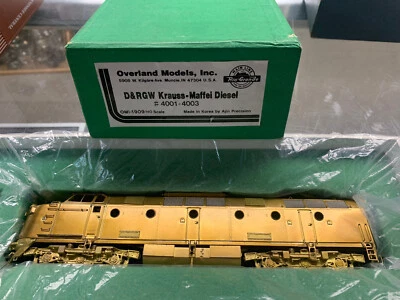 OMI #1909 D&RGW KRAUSS-MAFFEI DIESEL #4001-#4003 MIB HO BRASS - Image 1 of 4